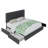 Deyani Storage Platform Bed with 4 Drawers and Adjustable Headboard, Block Square Stitched Linen Headboard-2062605424-2062605438