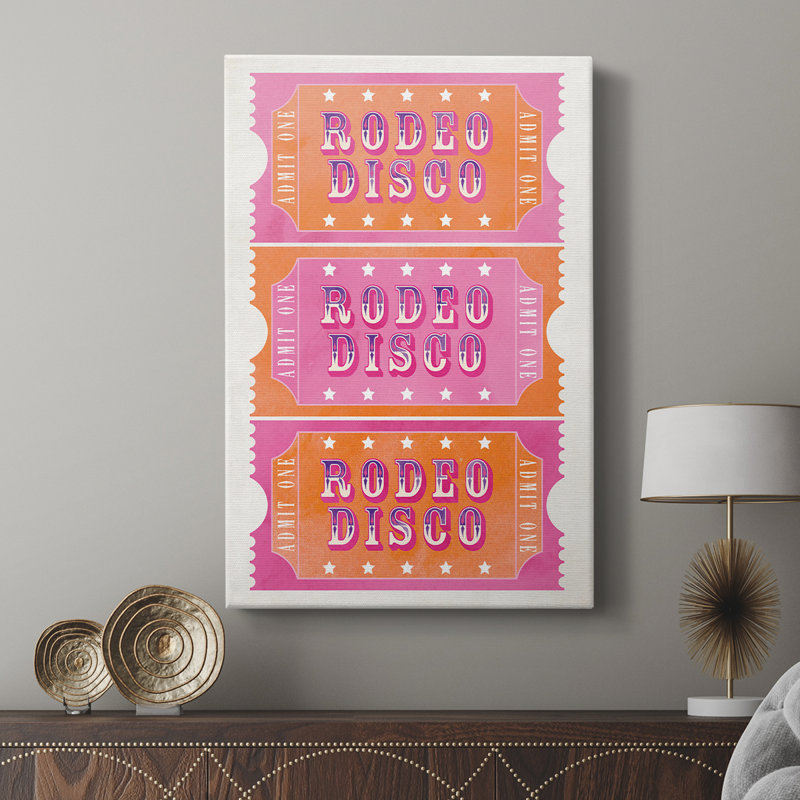 Rodeo Disco - galerie enveloppée Cavas, H 12 po x l 8 po