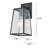 1 Light Outdoor Wall Lantern In Imperial Black Finish And Clear Tempered Glass