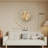 Large Decorative Wall Clock With Crystal Accents, Silent Quartz Movement, Battery Operated, Suitable For Living Room, Kitchen, Bedroom And Bathroom