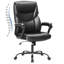 Fauteuil de direction en cuir avec fonction berçante réglable Jakorey-88602666
