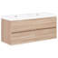 Napanoch 120.00mm Double Bathroom Vanity with Basin