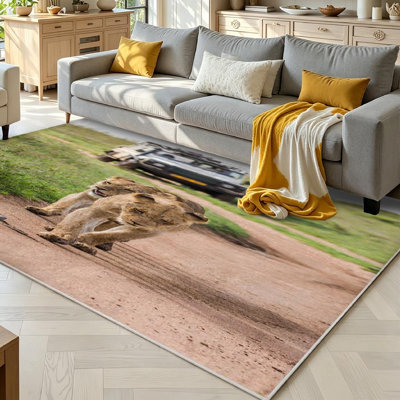 Toile de fond rouge de voiture avec tapis intérieur rouge lavable à la machine