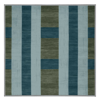 Tapis botanique brun lavable à la machine