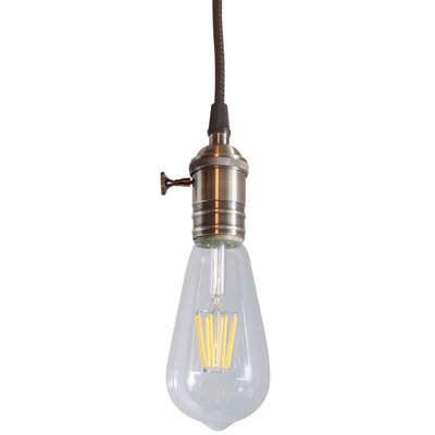 Chiasson 1 - Light Brown Single Pendant