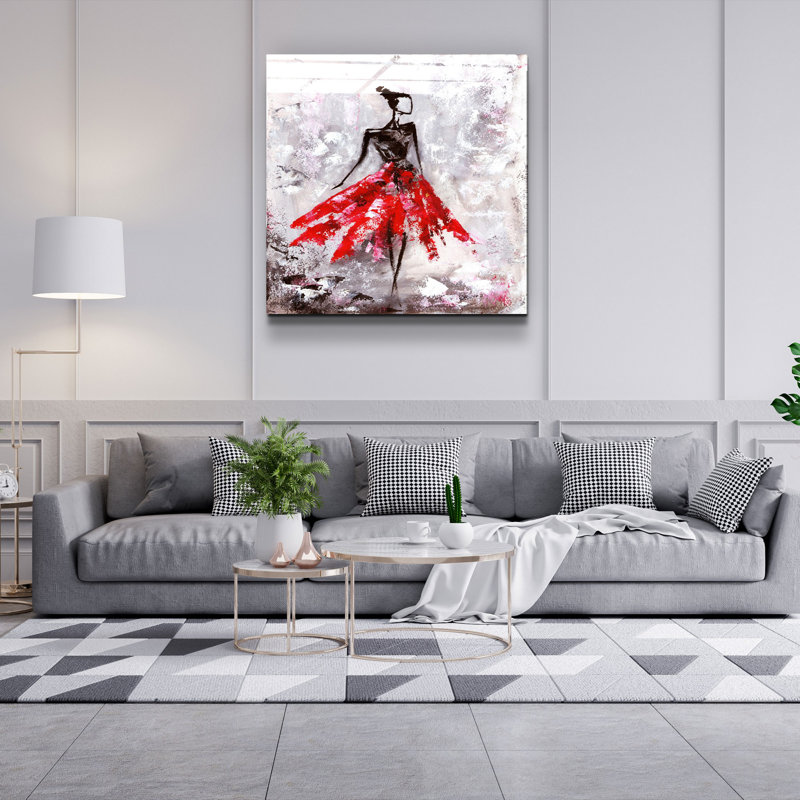 Superbe peinture décorative en verre trempé de 19,7 po x 19,7 po | 100% verre trempé, épaisseur: 0,16 pouce | Impression UV pour des couleurs éclatantes | Parfait pour la décoration intérieure, le salon ou le bureau