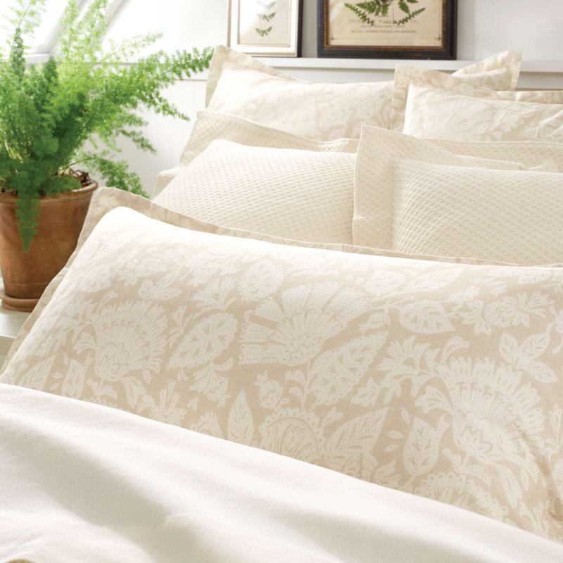 Petite Trellis Matelasse Sham, Ivory, Standard