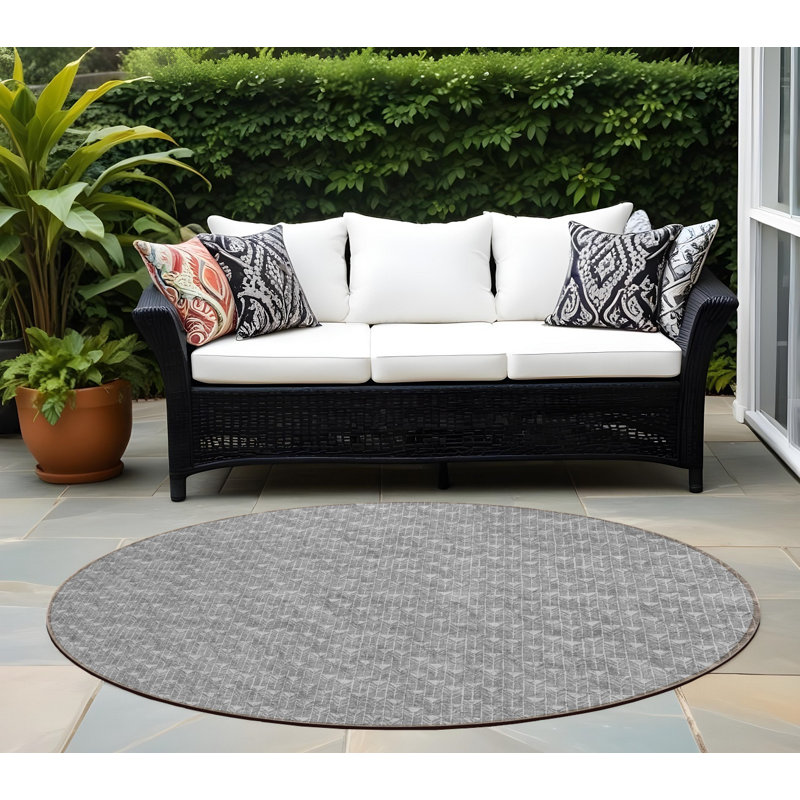 Tapis d'intérieur rond 8 po