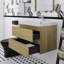 Meuble-lavabo mural simple 30 po avec plateau en résine-1820650591