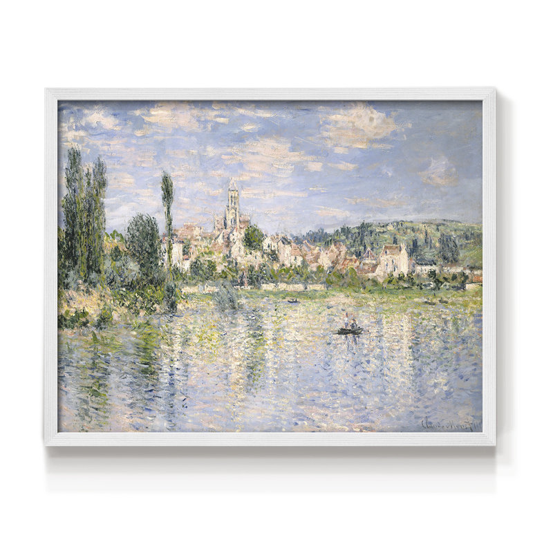 Paysages rétro-XLIX - reproduction encadrée, H 22 po x l 28 po, Blanc