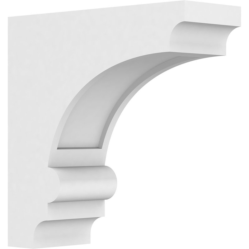 Corbeau standard en PVC de qualité architecturale 3 po x P 10 po x H 10 po Diane, H 10 po x l 3 po x P 10 po