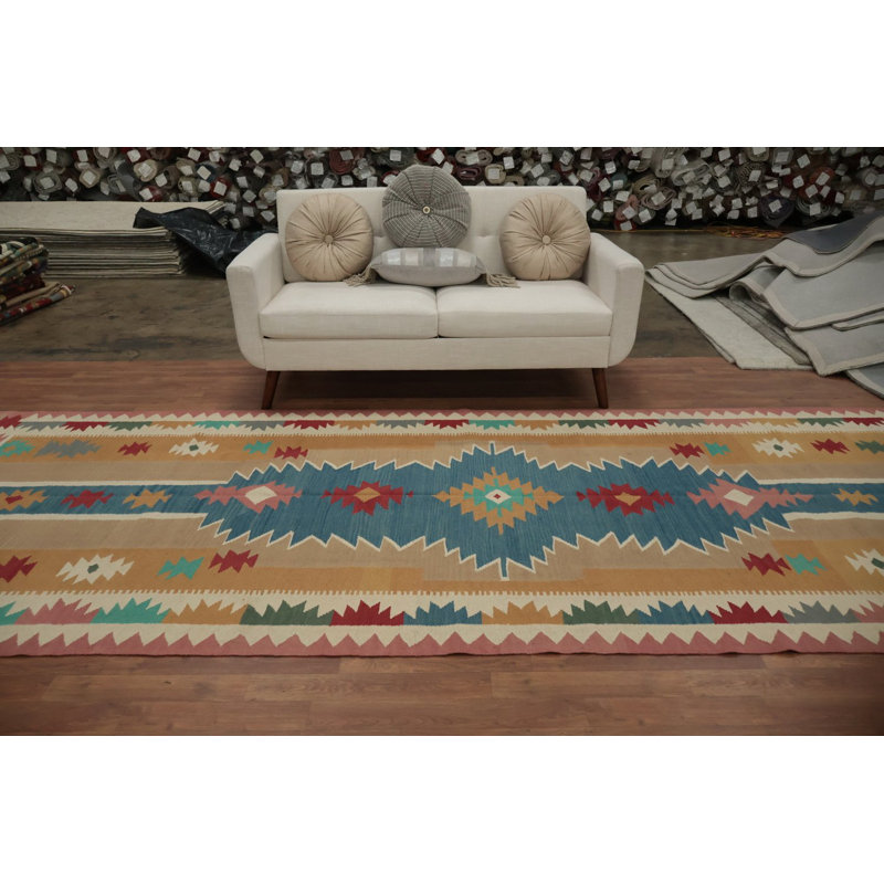 Tapis turc géométrique Kilim 5 x 15