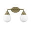 Éclairage pour meuble-lavabo 2 lumières Rabehi-1391826067-1391826066