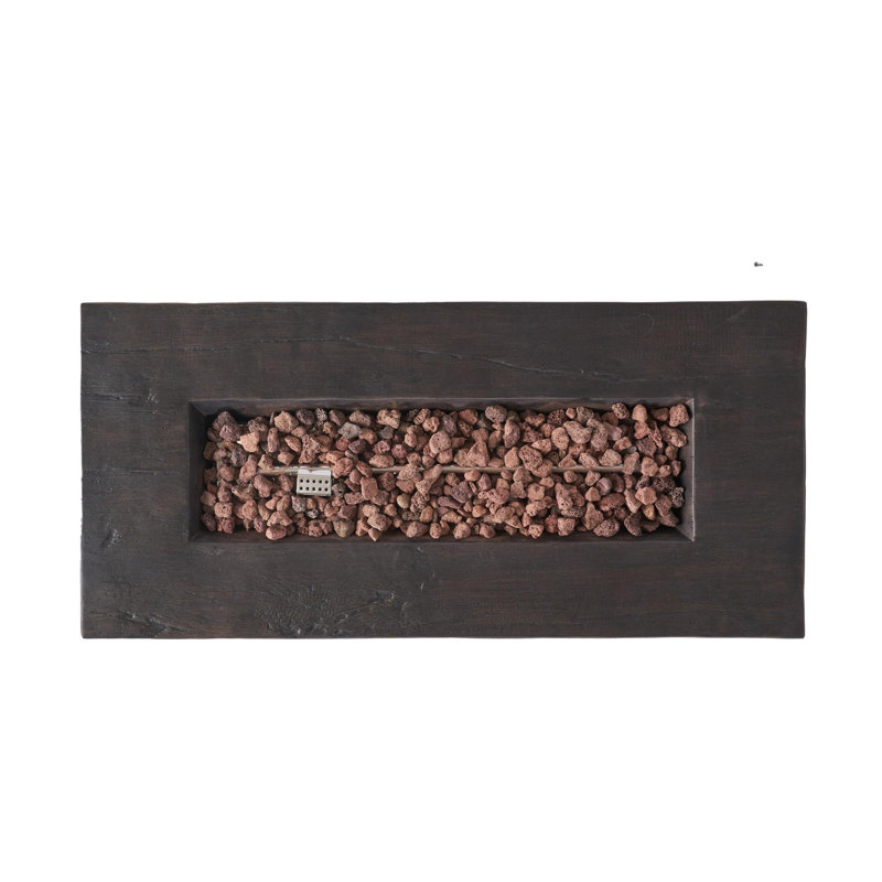 45"RECTANGULAR MGO FIRE PIT  - 50,000 BTU