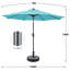 Parasol de marché illuminé 10 pi avec plage 8 côtes-1876059775