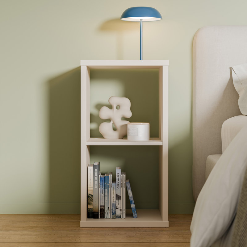 Mauro Cube Bookcase, Sand, (1 Shelf) 72.8cm.H x 72.8cm.W x 72.8cm.D