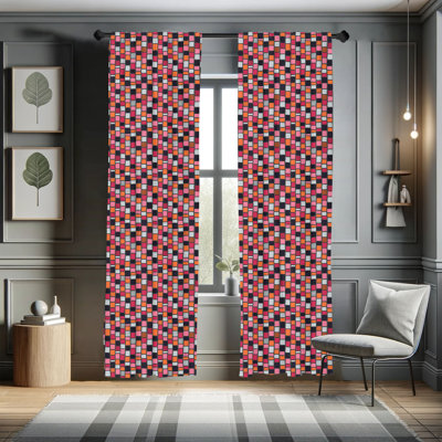 Panneau coulissant semi-diaphane avec passe-tringle Cobblestone