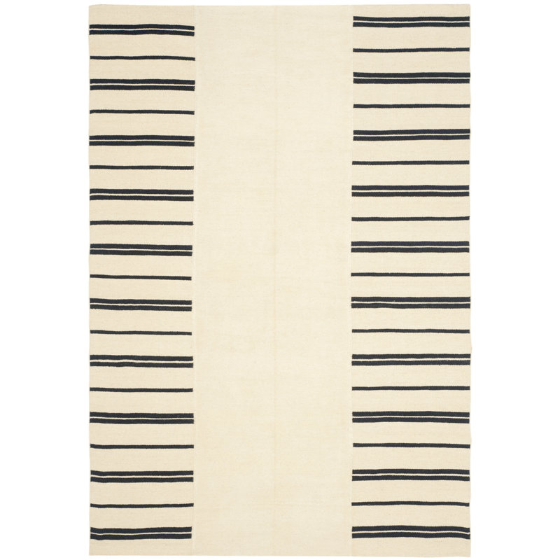 Ralph Lauren Sagaponeck Stripe Patch Wool Striped Rug, Rectangle 8' x 10'