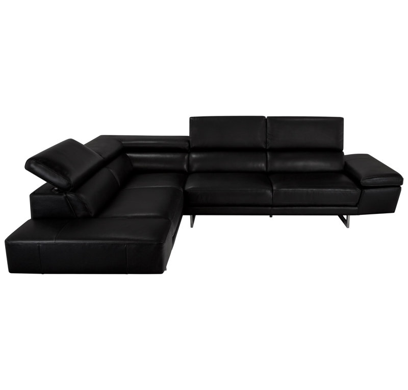 Canapé modulaire réversible Jessie, Face à la gauche, Black
