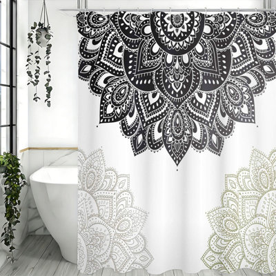 Rideaux de douche avec crochets inclus
