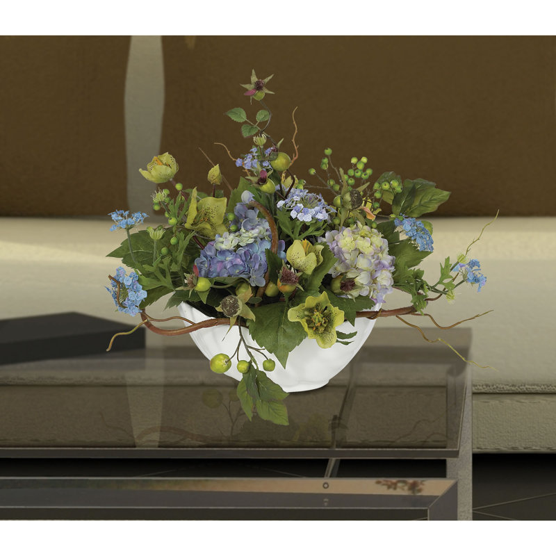 Hydrangea Arrangement in Planter