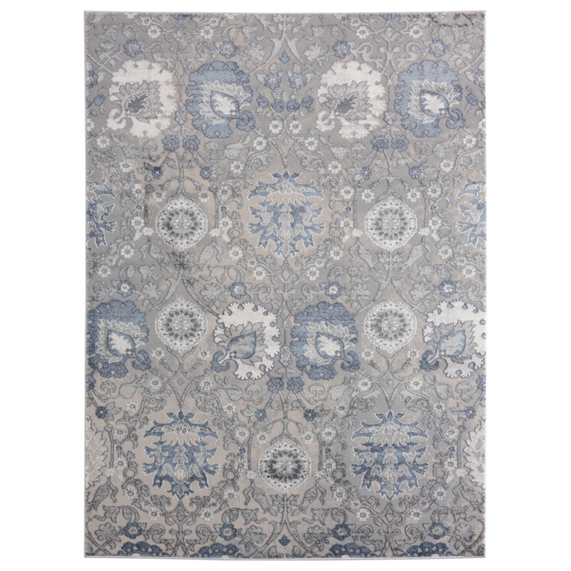 Tapis gris Askov, Rectangle 1 pi 11 po x 3 pi