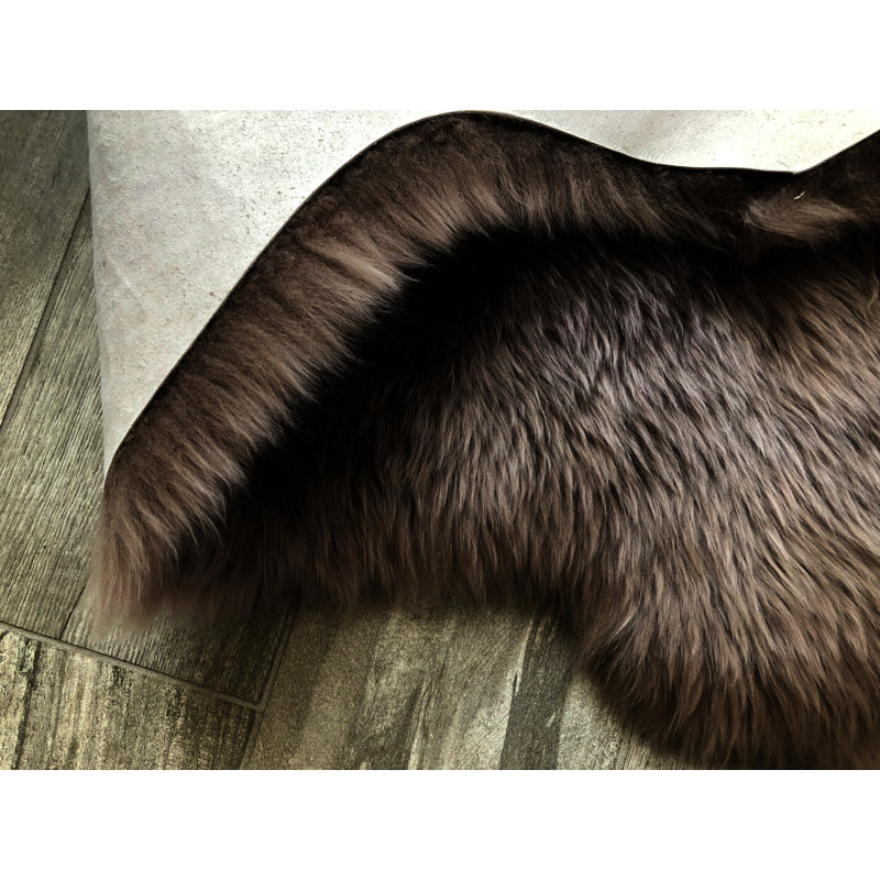 Whisenhunt Performance Faux Sheepskin Washable Indoor Rug, Novelty 3' x 4'