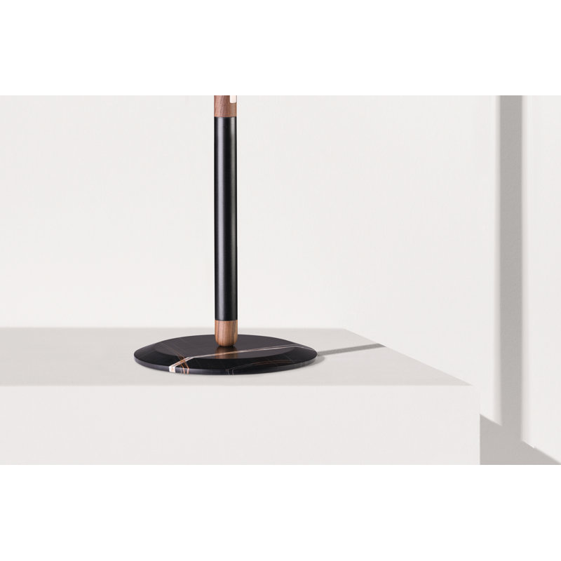 Linea LED Floor Lamp, Walnut, Black