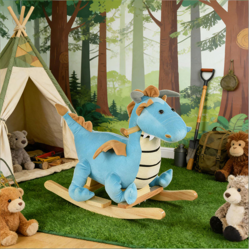 Chaise berçante dinosaure, jouet berçant pour enfants