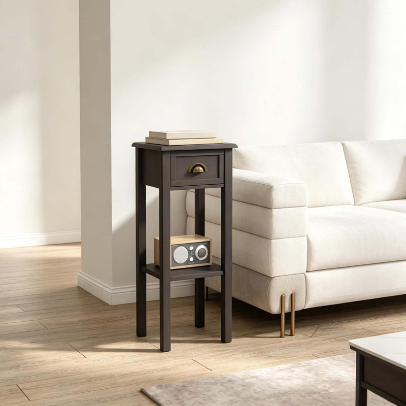 Space-Saving Console Table with Drawer and Shelf
