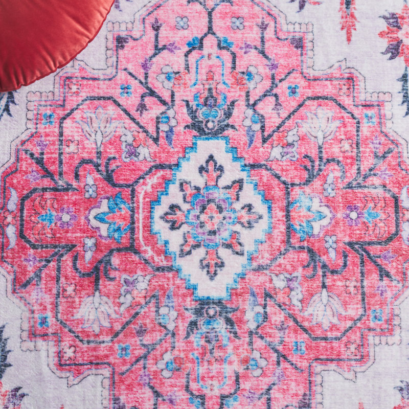 Farfan 314 Performance Machine Washable Oriental Rug, Rectangle 10' x 14'