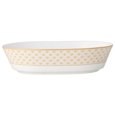 Noritake Trocadero Gold Oval Vegetable Bowl, 9.75", 32 Oz.