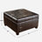 Quentin Faux Leather Ottoman-125373035