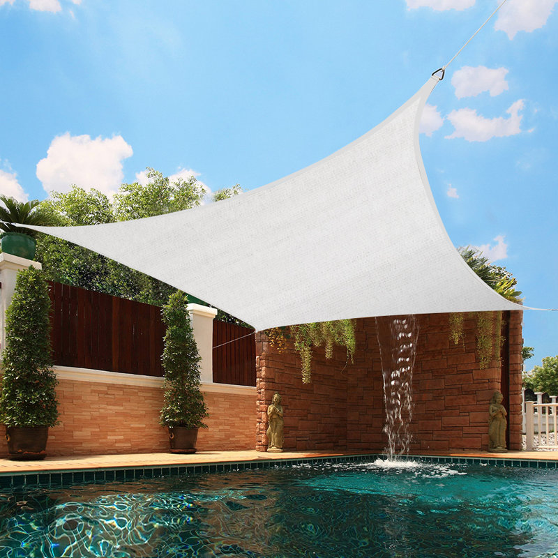 Duechle Square Shade Sail, White, 200cm W x 200cm L