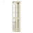 Lighted Glass Display Cabinet With Adjustable Shelves And Carved Decoration, Perfect For Home Or Office Use-632284892