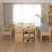 Solid wood rectangular desk with storage cabinet-69390015