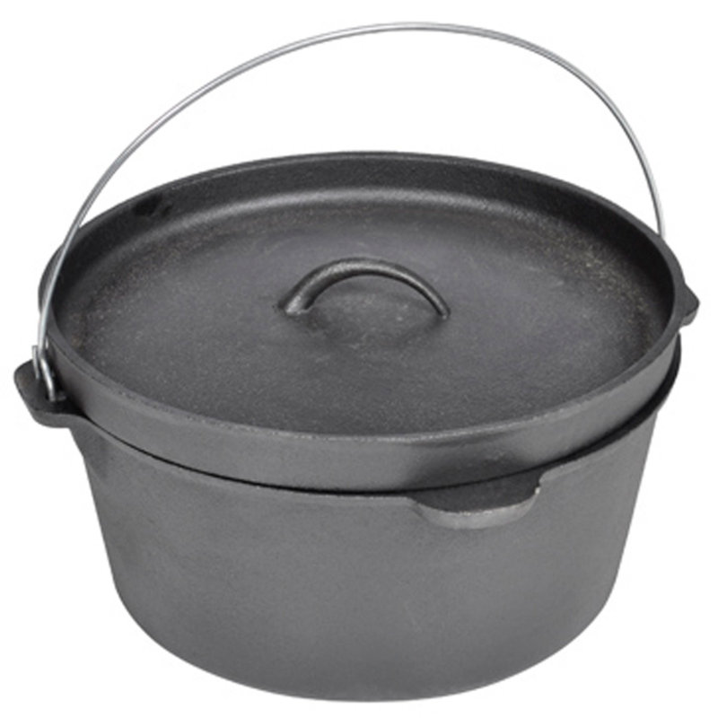 Home Etc 8.8L Cast Iron Round Dutch Oven