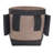 9 in. Large Pocket Nut and Bolt Tool Bag with Webbing Tunnel Loops for Belt in Heavy-Duty Leather