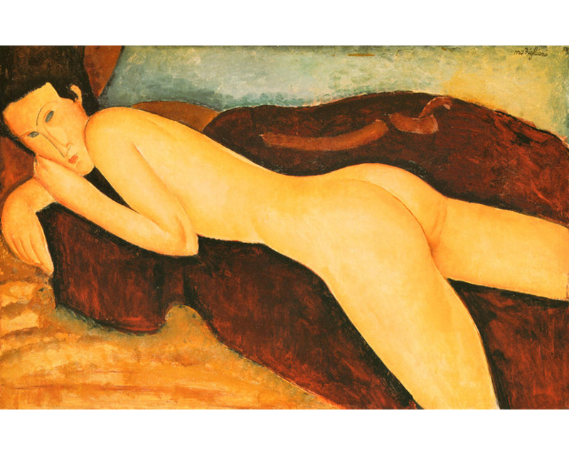 Nu inclinable à l'arrière, 1917, H 31 po x l 48 po