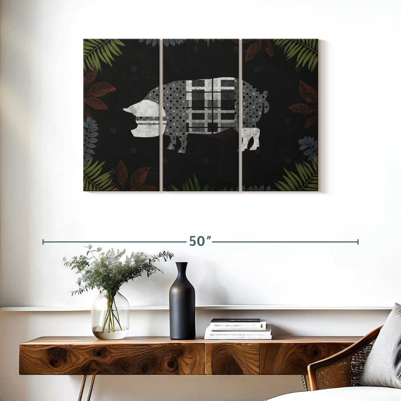 Brampt Modern Farm Pig, 24" H x 38" W
