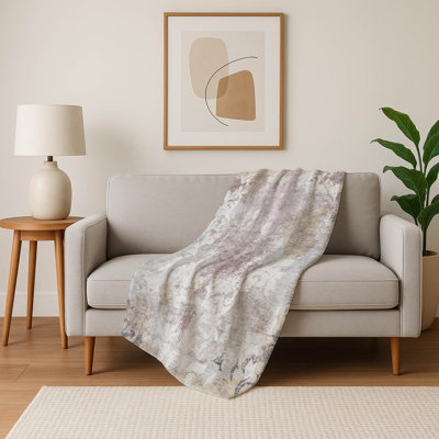 Addison Machine Washable Sherpa ASB880 Chevron Throw Blanket