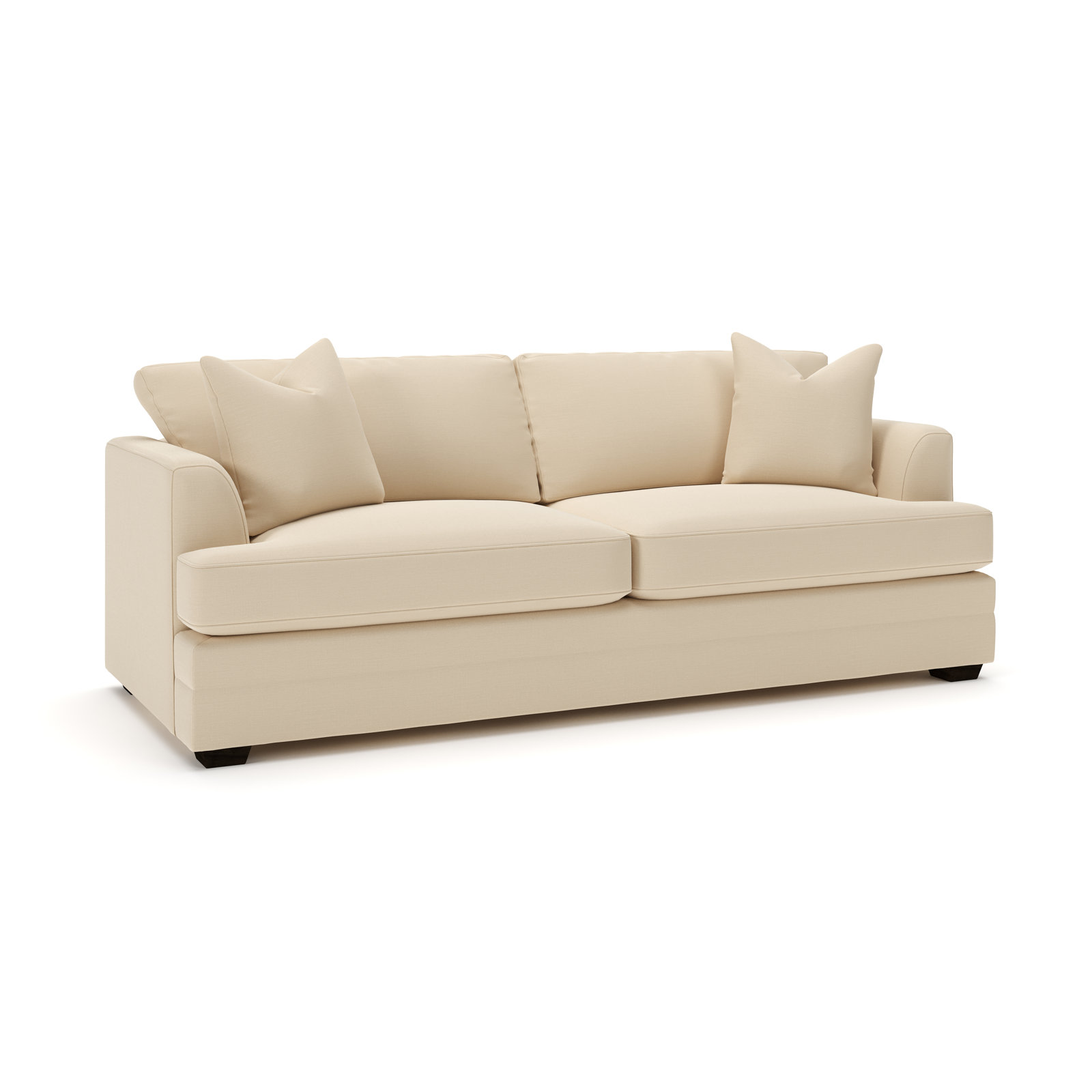 Edan Upholstered Queen Sleeper Sofa, Canvas Flax Sunbrella® Canvas