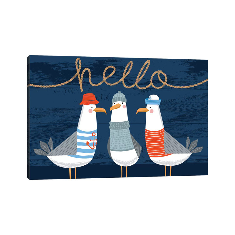 «Beach Fun I» par Arrolynn Weiderhold, impression sur toile tendue, H 40 po x l 60 po x 1,5 po