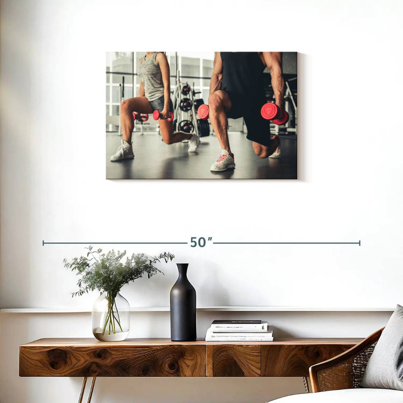 Sireci Lunges Exercise, 20" H x 30" W