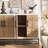 Simple Retro Solid Wood And Iron Sideboard
