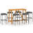 Rectangular 6 - Person 55.1" Long Bar Height Dining Set-865201277