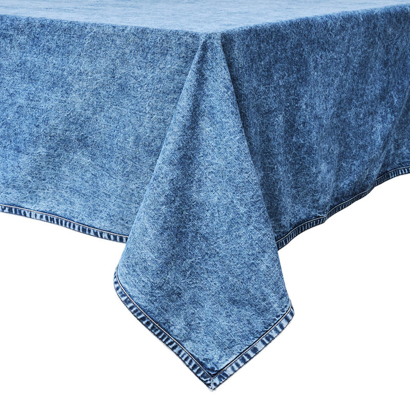 Denim 18" x 90" Table Runner - Blue, 120" L x 60" W