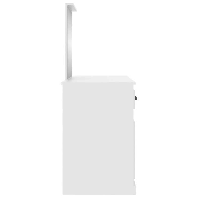 Alfeu Dressing Table with Mirror, White