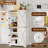 72" Kitchen Pantry Cabinets With Barn Doors And Spice Racks