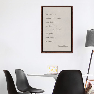 Emerson Quote - Print on Canvas